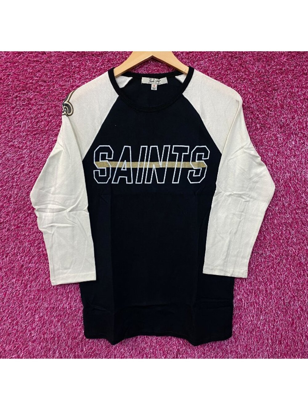 Junk Food New Orleans Saints 3/4 Sleeve Graphic Small